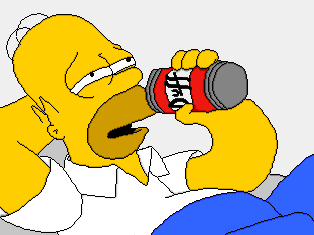 Homer and Duff Homer and Duff